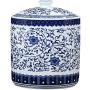 Keramikbehälter blau-weißes Porzellan-Set, Bewässerungstopf, großer Keramikbehälter, dekorative Accessoires (Farbe: Blau, Größe: 232327cm)