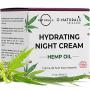 O Naturals Repairing Organic Hemp Oil Face Moisturizer Hydrating Night Cream. Hyaluronic Acid Anti Aging Face & Neck Cream. Moisturizes Dry Skin Anti Wrinkles Boost Collagen Women & Men Skincare 1.7oz