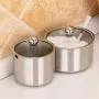 Seasoning Jar, Maserfaliw Seasoning Jar Bowl Kitchen Condiments Pot Spice Container with Lid and Spoon - Silver Medium, Recyclable, Suitable For Holiday Gifts In The Outing and Indoors. Seasoning Jar, Maserfaliw Seasoning Jar Bowl Kitchen Condiments Pot Spice Container with Lid and Spoon - Silver Medium, Recyclable, Suitable For Holiday Gifts In The Outing and Indoors.
