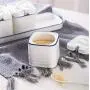 Boîte japonaise en céramique pour épices, couvercle style nordique, ensemble de rangement pour condiments de cuisine.