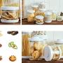 Hemoton 500ML Glass Dry Food Sealed Jar Cereal Grain Canister Airtight Food Storage Container for Kitchen