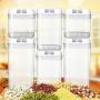 Dyrabrest Airtight Food Storage Container Set 6pcs Seal storage jar Durable Plastic BPA-Free for Food Liquid Dried Fruit Storage Container