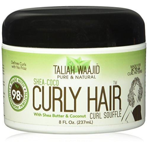 Taliah Waajid Shea-Coco Curly Hair Curl Souffle Jar, 8 Ounce