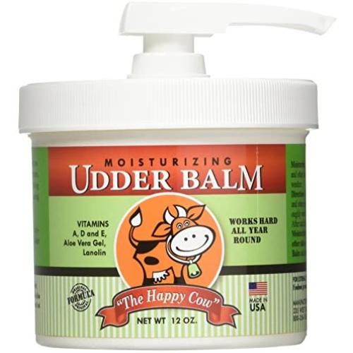 The Happy Cow Moisturizing Udder Balm - 12 ounce pump