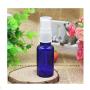 6PCS 10ml Reusable Empty Glass Pump Bottle/Jars/Container/Vessel with White Plastic Cap - Cosmetic Make up Dispenser for Essential Oil Shampoo Sample Press Bottle