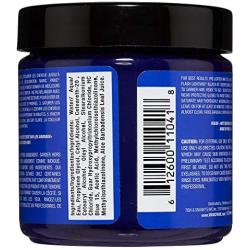 Manic Panic Blue Moon Hair Dye - Classic High Voltage - Semi Permanent Hair Color - Bright, Cool, True Blue Shade - For Dark & Light Hair - Vegan, PPD & Ammonia-Free - For Coloring Hair on Women & Men
