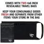 Herb Guard Premium Smell Proof Bag (11x6 inches, Holds 2 Ounces) - Comes with 2 Resealable Travel Bags to Store Herbs & Consumable Goods and Keep Them Fresh for Months.