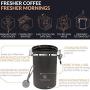 Coffee Canister - Large 22oz Airtight Coffee Container for Storage with Date Dial and Release Valve - Fresher Coffee Bean for longer and Extra coffee accessories Scoop (Simple Grey)