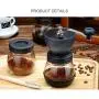 Xigeapg Manual Coffee Grinder with Storage Jar,Soft brush, Conical Ceramic Burr Quiet and Portable Xigeapg Manual Coffee Grinder with Storage Jar,Soft brush, Conical Ceramic Burr Quiet and Portable