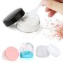 Lip Balm Containers,Small Plastic Containers with Lids,Clear Jars with Lids3/ 5/10/ 15/20 Gram for Slime Cosmetic Samples, Eye shadow, Jewelry with Spatula