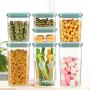 Plastic Sealed Jars, Moisture-Proof Kitchen Food Containers, Storage Coffee Beans/Pasta/Cereal/Oatmeal