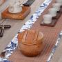 Keramik-Behälter für Kimchi, Teetasse-Set, Feuchtigkeitsdichter Dekobereich, Keramikbehälter zur Lebensmittelaufbewahrung, dekorative Accessoires (Farbe: Braun, Größe: 12.5 x 12.5 x 10.5 cm)