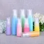 Bouteilles vides de maquillage Macaron en plastique 30ml (6 pièces) - Pompe pour lotion, conteneur portable pour cosmétiques, soins du visage, nettoyant facial, flacons d'émulsion, distributeur d'huile essentielle (Couleur aléatoire).