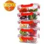 BlueHills Premium Glass Meal Prep Containers with Red Snap Locking Lids Glass Food Containers BPA-Free Microwave Oven Freezer Dishwasher Safe (4.5 Cups, 36 Oz. (G003 Three Compartments) BlueHills Premium Glass Meal Prep Containers with Red Snap Locking Lids Glass Food Containers BPA-Free Microwave Oven Freezer Dishwasher Safe (4.5 Cups, 36 Oz. (G003 Three Compartments)