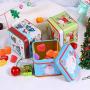Heallily 5Pcs Christmas Tinplate Tin Box Candy Box Square Gift Box Candy Jar Coin Storage Case Cookie Box for Festival Christmas