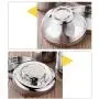 Thermos Food Jar Straight Form Thermos Stainless Food Flask Vacuum Insulated Food Containers (Color : Bowl cover, Size : 1600ml)