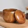 Holz Gewürzbehälter Küchen Holz Retro Holz Salzbehälter Lagerbehälter Küchen Lager Tank 6,49cm