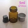 Mini Glass Bottle With Inner Pad/Stopper And Aluminum Caps, 2,3,5,7,10,15,20Ml, Glass Jars, Idea For Wedding And Parties,Inner Stopper Only