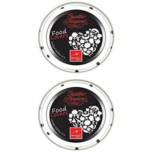 Bormioli Rocco : Quattro Stagioni Food Lover Lids Black, 2.7inches (70mm) (Pack of 2)