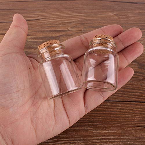 | Storage Bottles & Jars | 24pcs 304017mm 15ml Mini Glass Wishing Bottles Tiny Jars Vials With Cork Stopper wedding gift | by HUDITOOLS | 1 PCs