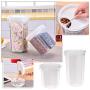Kitchen Food Storage Jar Airtight Food Storage Kitchen Food Cereal Grain Bean Rice Plastic Storage Tanks Container Box (Size : S)