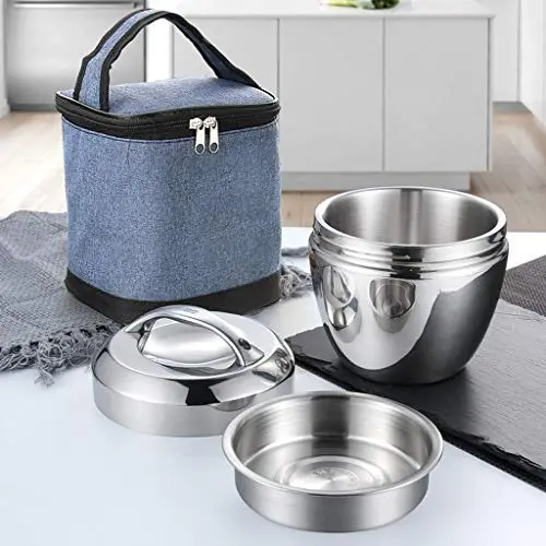 Thermos Food Jar 1000ml Thermos 304 Stainless Food Flask For Kids,Hollow Insulation Food Containers Portable Bag (Color : Blue) Thermos Food Jar 1000ml Thermos 304 Stainless Food Flask For Kids,Hollow Insulation Food Containers Portable Bag (Color : Blue)