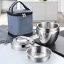 Thermos Food Jar 1000ml Thermos 304 Stainless Food Flask For Kids,Hollow Insulation Food Containers Portable Bag (Color : Blue) Thermos Food Jar 1000ml Thermos 304 Stainless Food Flask For Kids,Hollow Insulation Food Containers Portable Bag (Color : Blue)