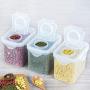 Plastic Sealed Jars, Kitchen Fresh-Keeping Food Containers, Storage Oatmeal/Beans/Fruit