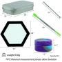 Wax Travel Kit Purple/Blue/Grey 2 Units 5ml Silicone Oil Kitchen Container Stainless Steel Carving Tool Large 1 Mini 1 and 1 Hexagon Black Mat by X-Value