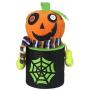 TINKSKY Halloween Cute Cartoon Pumpkin Candy Jar Tin Treat Cookie Sweet Storage Container Holder Canister Bucket Bin Gift Box for Kids Halloween Home Party Bar Decoration Cosplay Prop