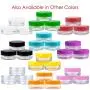 Beauticom 3G/3ML Round Clear Jars with Black Lids for Cosmetics, Medication, Lab and Field Research Samples, Beauty and Health Aids - BPA Free (Quantity: 200pcs)