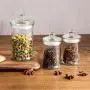 Kitchen Food Storage Jar Airtight Food Storage Kitchen Glass Jar Moisture-Proof Home Multi-Purpose Jam Bottle Cruet Transparent Glass Sealed Canister (Color : 370ml)