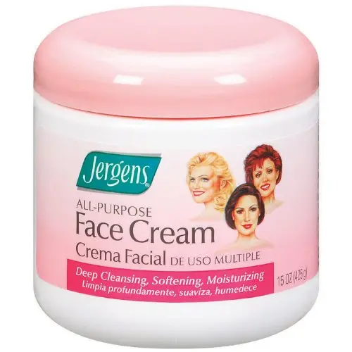 Jergens All Purpose Gesichtscreme, 15 Unzen, Tiefenreinigung zur Gesichtscreme, macht die Haut glatt und lebendig (Packung mit 3)