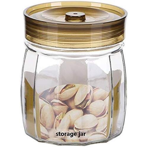 Shelf Floating Round Glass Sealed Jar Thickening Glass Jar Moisture-proof Fresh Storage Tank Tea Pot Storage Bottle.