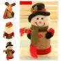 Amosfun Weihnachts-Cookie-Box-Behälter mit Plüschpuppen, Süßigkeitenbehälter, Weihnachts-Kekse-Dose für Weihnachts- und Neujahrsfeier Geschenke (Schneemann)