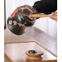 KUKI 3D Tin Flower Glass Hammer Pattern Tea Seal Canister Jar with Lid Storage/Tea Containers/Tea Pot/Tea Candy/Coffee Bean Storage/Business Wedding Gifts