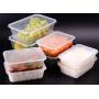Emoyi 12-Pack 1 Compartment Lunch box Food Containers with Lids, Leak Proof, Microwavable, Freezer And Dishwasher Safe, 23 Ounce