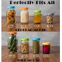 Jillmo Plastic Mason Jar Lids with Straw Hole, 6 Regular Mouth & 6 Wide Mouth Lids for Drinking & Storage