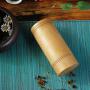 Vintage Bambus Tee Box Aufbewahrungsbox Tee Dose Boxen Tee Jar Caddy Dichtung Lagerbehälter Organizer Gewürzdose, 8X20Cm