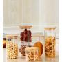 Yl Ly Household Cans Transparent Glass Snacks Sealed Cans Food Kitchen Miscellaneous Food Storage Bottle With Lid Storage Jar Small Bottle 650Ml