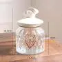 Glasbehälter für Süßigkeiten, Trockenfrüchte, Nüsse, Zutaten, Kekse und selbstgemachte Leckereien (Set von 3)