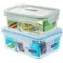 Kitchen Food Storage Jar Airtight Food Storage Glass Food Storage Containers With Lids Meal Separated BPA Free Can Be Used In Microwave Oven Freezer Dishwasher For Salad Lunch Picnic Kitchen Food Storage Jar Airtight Food Storage Glass Food Storage Containers With Lids Meal Separated BPA Free Can Be Used In Microwave Oven Freezer Dishwasher For Salad Lunch Picnic
