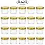 Bouteilles en verre transparentes Encheng de 12 oz (340 ml) avec couvercles (dorés), Petites bouteilles à épices pour herbes, gelées, confitures, avec large goulotte – Bouteilles Mason en verre pour le stockage de la cuisine – 20 unités… Bouteilles en verre transparentes Encheng de 12 oz (340 ml) avec couvercles (dorés), Petites bouteilles à épices pour herbes, gelées, confitures, avec large goulotte – Bouteilles Mason en verre pour le stockage de la cuisine – 20 unités…