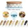 Food Storage Containers with Lids Airtight Bpa Free Large, Ceramic Pottery Cereal Containers Canister Cookie Jar for Kitchen Pantry Organization Candy Bulk, 500mL (Color : STYLE-1)