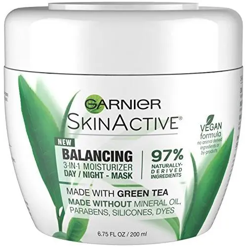 Garnier SkinActive Crème Visage 3-en-1 Thé Vert, Peaux Grasse, 200 ml Garnier SkinActive Crème Visage 3-en-1 Thé Vert, Peaux Grasse, 200 ml