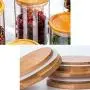 Bouteilles en verre étanches, Réservoirs de stockage de céréales pour la cuisine et la maison, un ensemble de 4. Bouteilles en verre étanches, Réservoirs de stockage de céréales pour la cuisine et la maison, un ensemble de 4.
