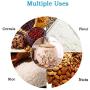 European Airtight Food Storage Containers Jars with Seal Lids Large Ceramic Coffee Canisters for Kitchen,Rustic Home Decor,Pantry Organization and Storage for Tea Snacks Sugar Flour Spice 15L White