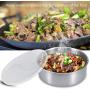 Zerone Food Freshness Seal Bowl Stainless Steel Storage Preservation Box 5 Units