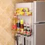 Hochwertige Edelstahl Regale, Multifunktionale Aufbewahrungsboxen für Gewürze, Küchenaufbewahrungsboxen, Kühlschrank Organizer, Regalbefestigung, Küchenrollehalter – Zt Kabinett