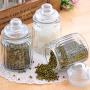 TOPBATHY Glass Kitchen Storage Jars for Cookie Clear Food Storage Containers with Airtight Lids size 300ml